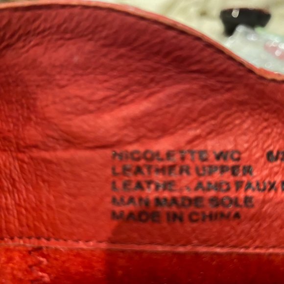 Red Leather Boots - new without tags - Picture 2 of 13